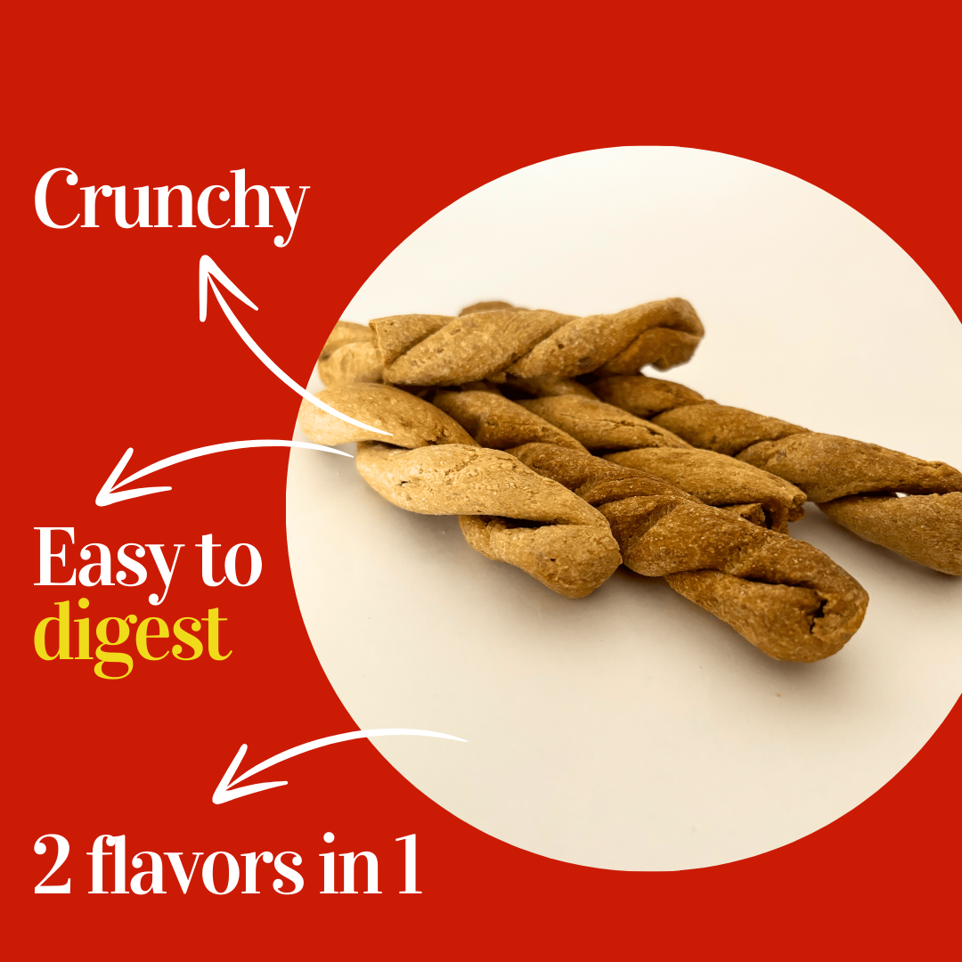 Puprazy Organic Mutton Chicken Dog Treat Munchy Sticks, No Preservatives