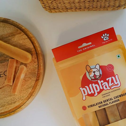 Puprazy Yak Cheese Dog Chew Bars| All life stages| 100% Organic