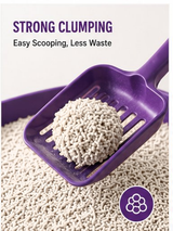 Tofu Cat Litter, Natural Plant-Based Clumping Litter, Low Dust and Low Tracking, Strong Odor Control, Lightweight and Flushable, [Size 7L / 2.5 kg]