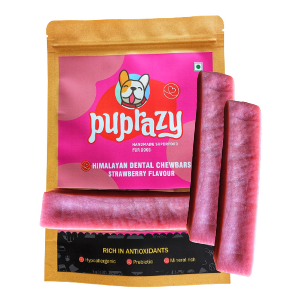 Strawberry Flavor- Long lasting strong Himalayan chews for dogs
