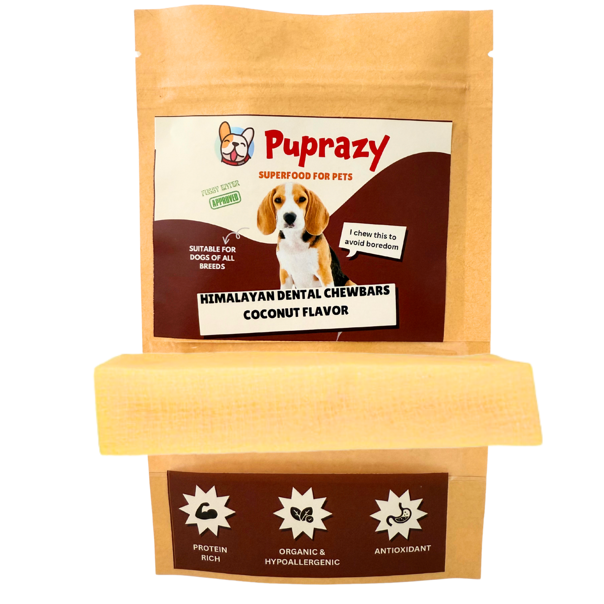 Coconut flavor- Puprazy Yak Cheese Dog Chew| All life stages| Immunity Coconut flavor- Puprazy Yak Cheese Dog Chew| All life stages| Immunity