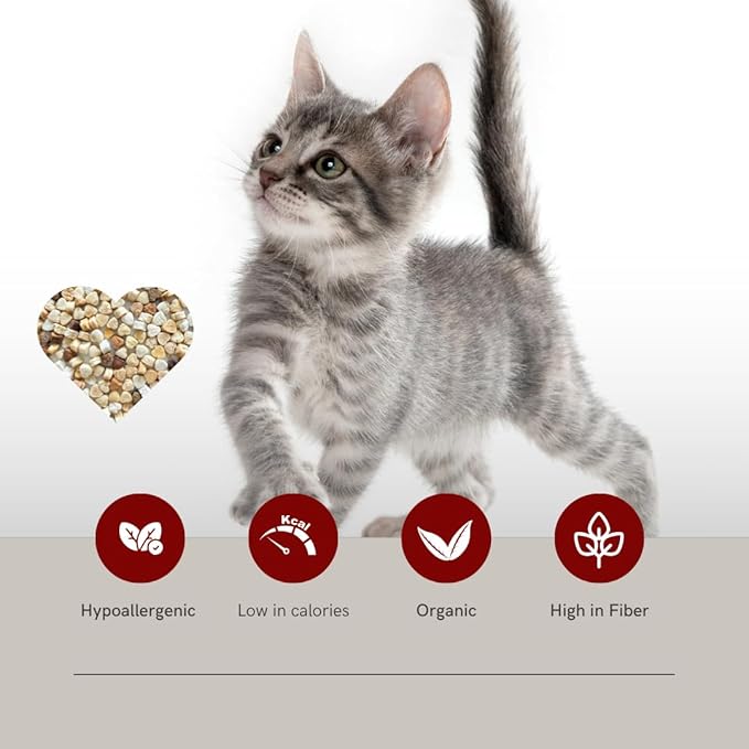 Puprazy Organic Cat Treats, Fish & Egg, Natural Bite-Sized Biscuits, Hypoallergenic, Digestive Support
