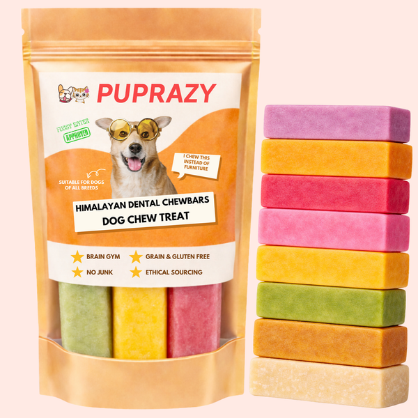 Puprazy Himalayan Chews with Real Fruit - 9 healthy flavours