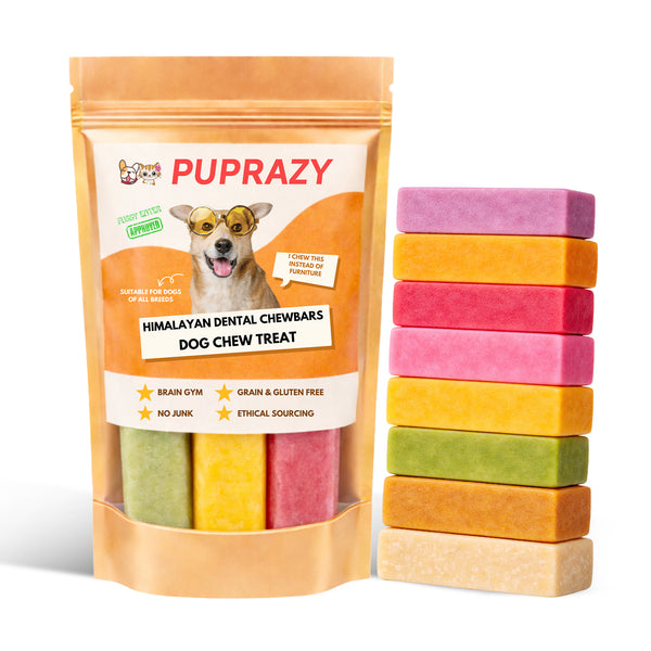 Puprazy Himalayan Dog Chew Bars - 8 Flavor Range