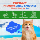 Puprazy Dehydrated Sardines Treats for Dogs & Cats