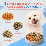 Puprazy Dehydrated Seafood Cocktail Treats for Dogs & Cats