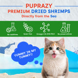 Puprazy Dehydrated Shrimp Treats for Dogs & Cats