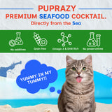 Puprazy Dehydrated Seafood Cocktail Treats for Dogs & Cats