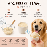 Puprazy Veg Dog Ice Cream Mix | Natural, Grain-Free & Lactose-Free Frozen Treat for Dogs | DIY Mix