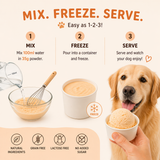 Puprazy Chicken Dog Ice Cream Mix | Natural, Grain-Free & Lactose-Free Frozen Treat for Dogs | DIY Mix