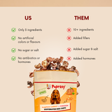 Puprazy Dehydrated Dog Chips, Pumpkin Carrot & Chicken Liver, All-Natural, No Additives (100g)