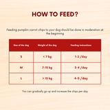 Puprazy Dehydrated Dog Chips, Pumpkin Carrot & Chicken Liver, All-Natural, No Additives (100g)