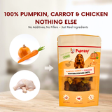Puprazy Dehydrated Dog Chips, Pumpkin Carrot & Chicken Liver, All-Natural, No Additives (100g)