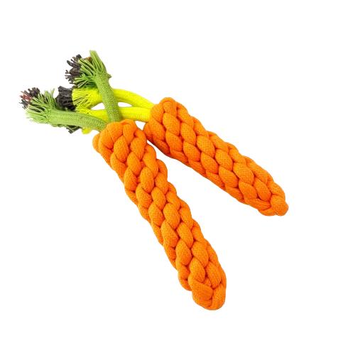 Dog Rope Carrot Toy- Set of 1