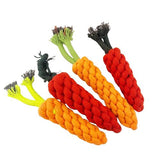 Dog Rope Carrot Toy- Set of 1