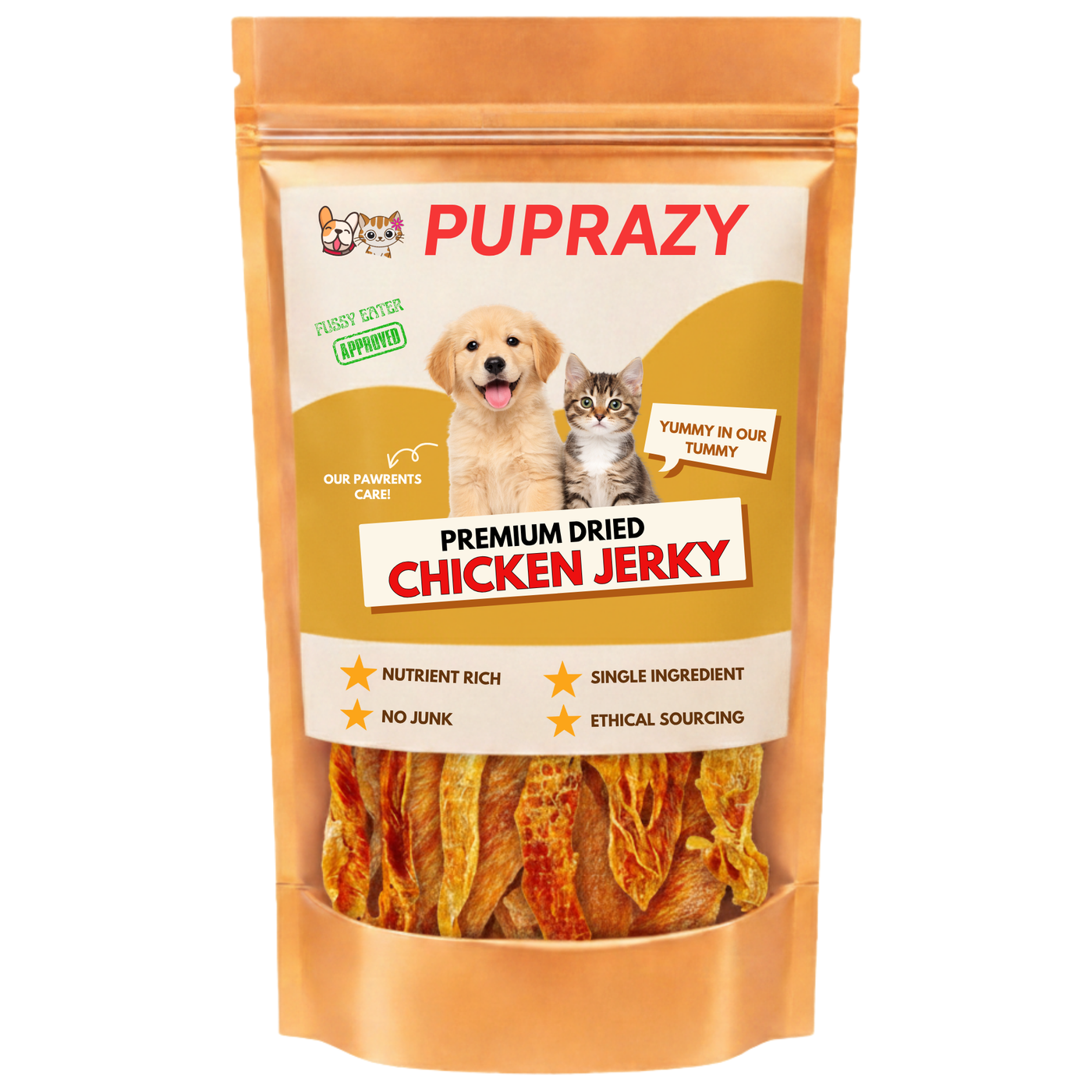 100% Organic Chicken Slice Jerky for Dogs | Single Ingredient