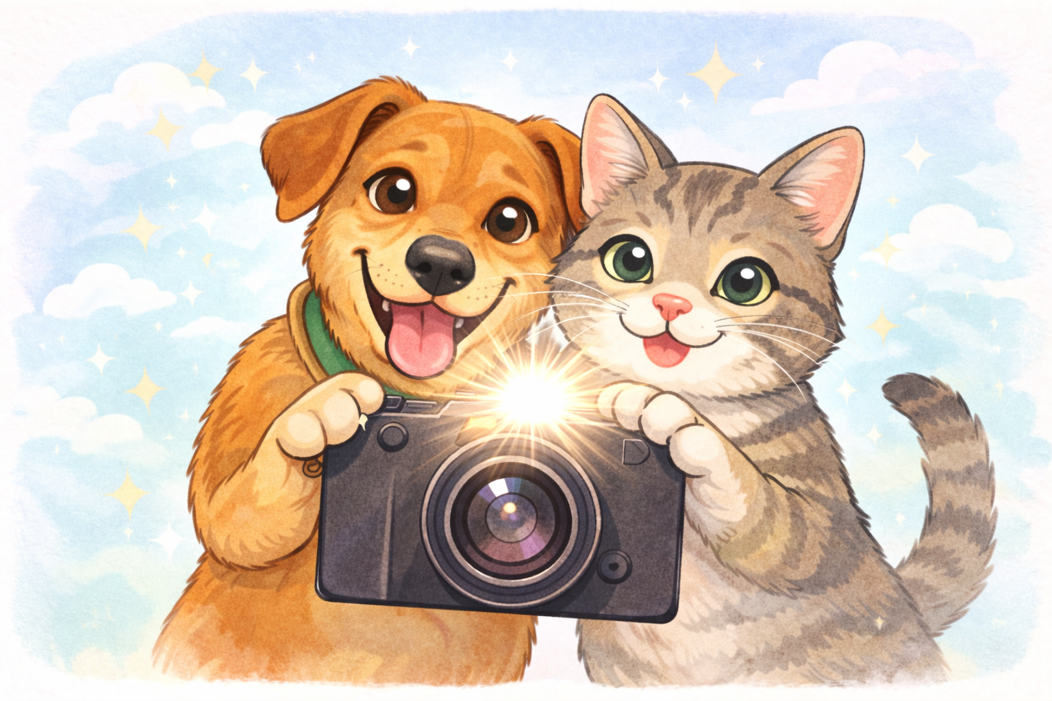 Happy dog and cat — the Puprazy taste-testers